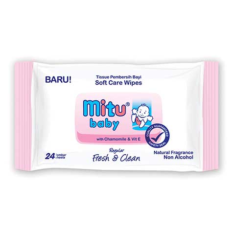 MITU SOFTCARE WIPESPINK REF2X24S